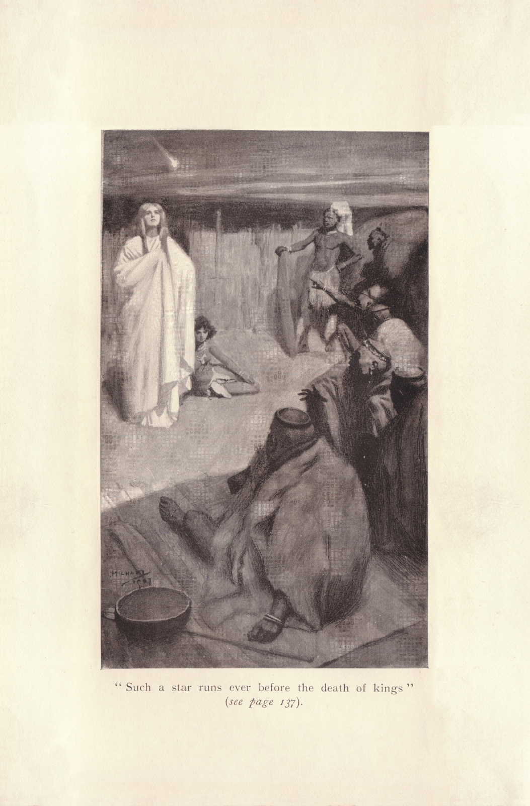 Such a star runs ever before the death of kings