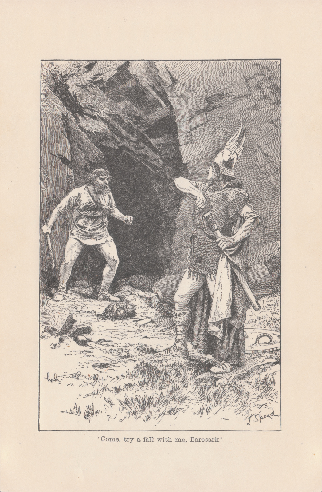 'Come, try a fall with me, Baresark'