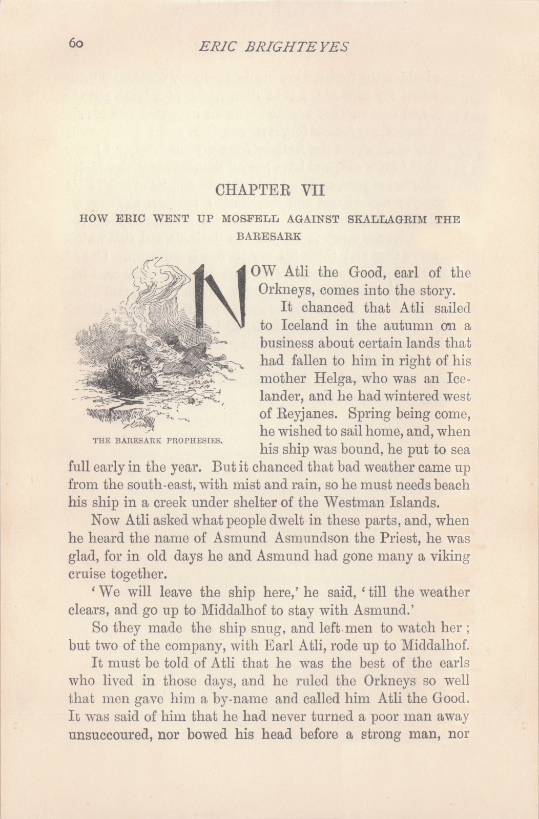 The baresark prophesises