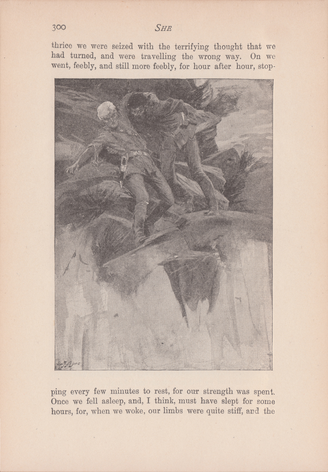 On we went, feebly, and still more feebly, for hour after hour