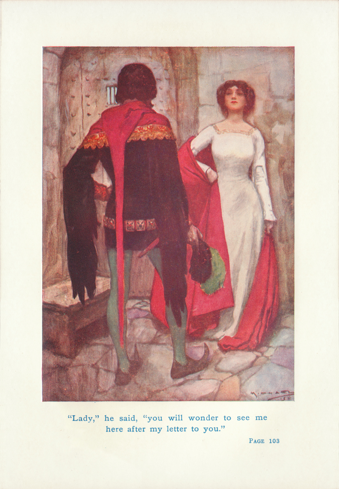 'Lady' he said, 'you will wonder to see me here after my letter to you.' Ladyhe102