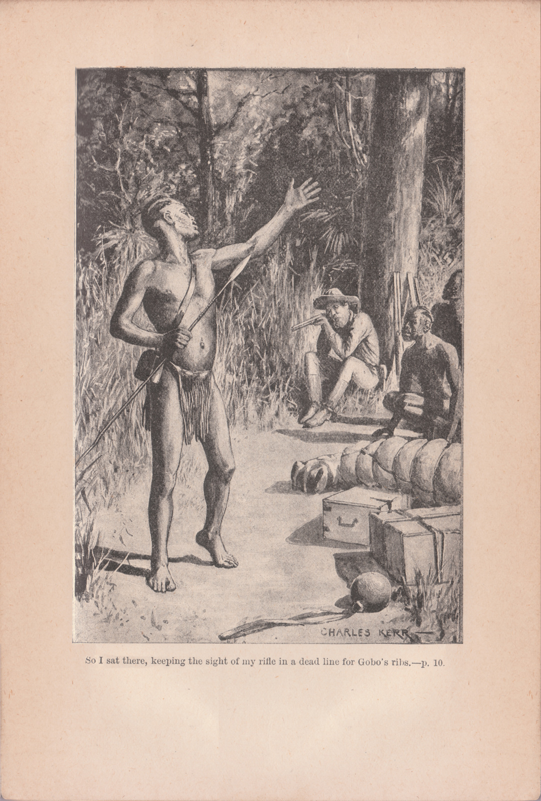 So I sat there, keeping the sight of my rifle in a dead line for Gobo's ribs.