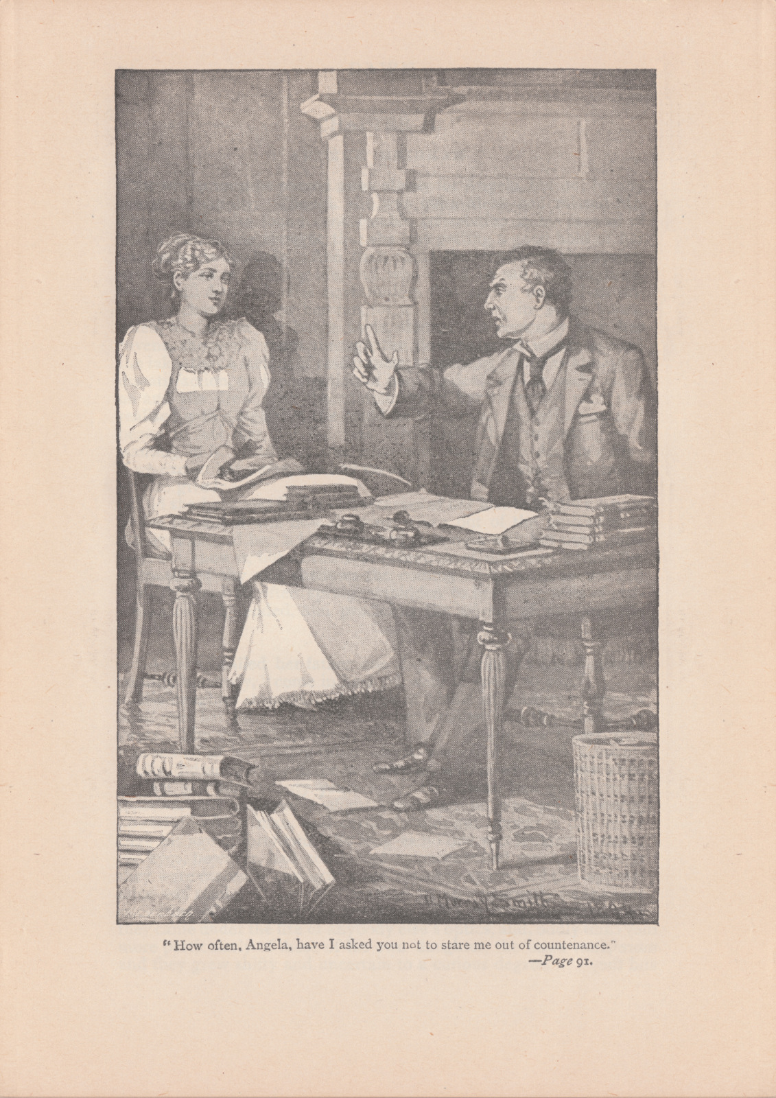 'How often, Angela, have I asked you not to stare me out of countenance' Howoften91