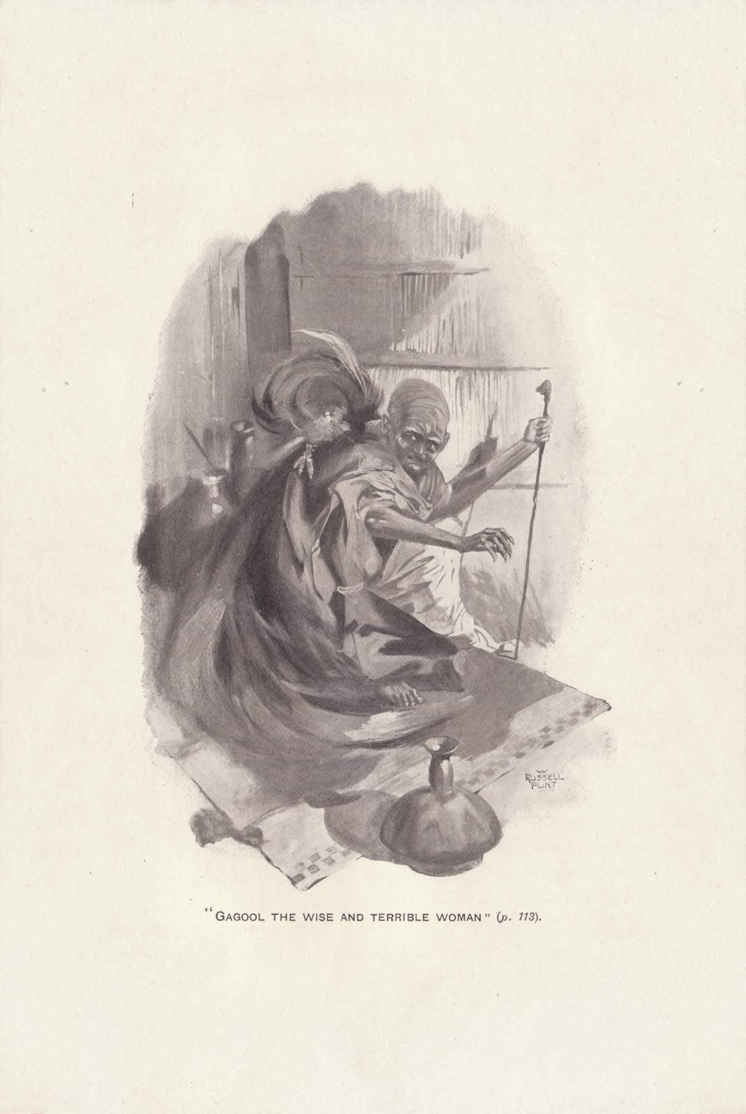 Gagool the wise and terrible woman