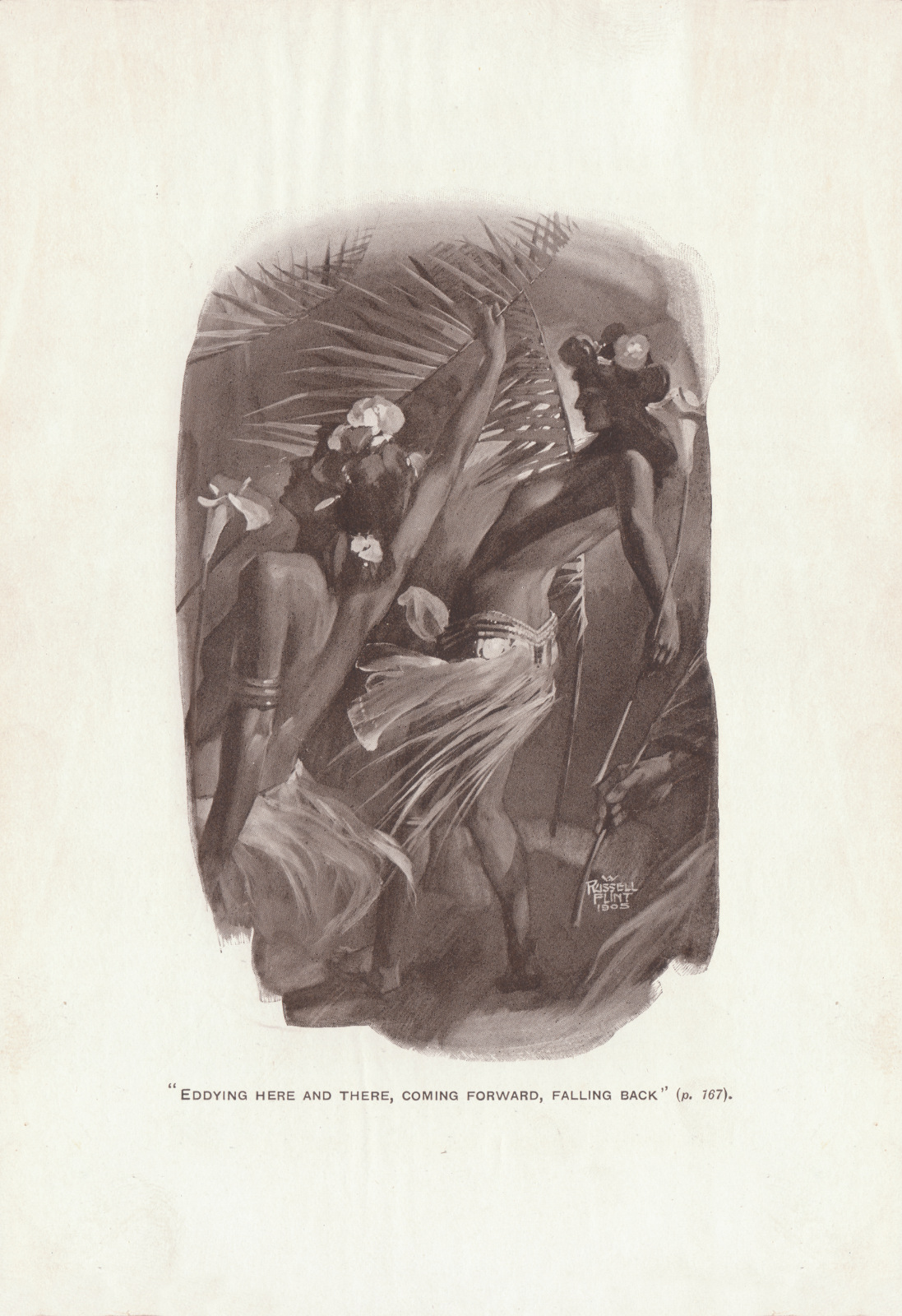 Eddying here and there, coming forward, falling back