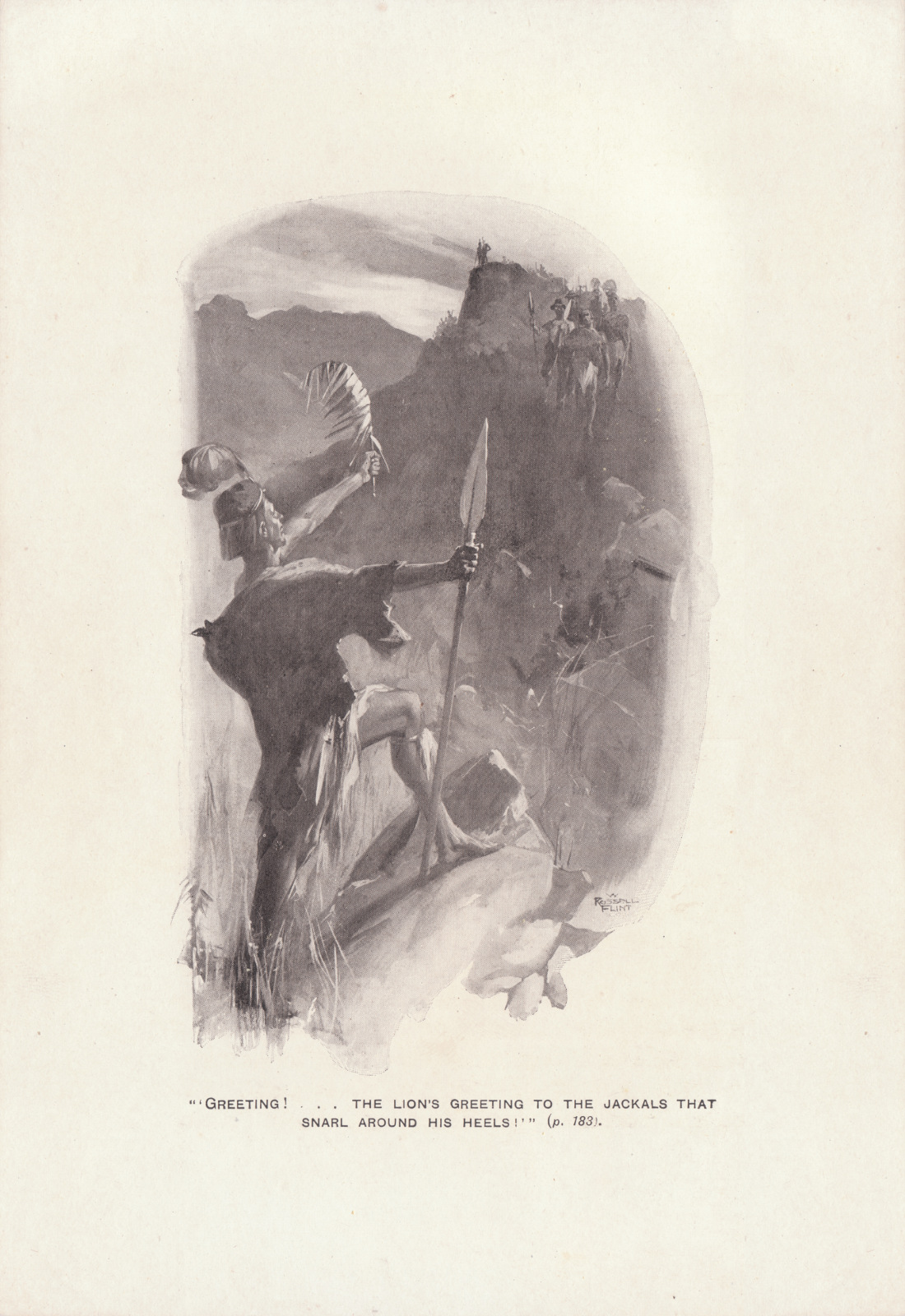 'Greeting! …the Lion’s greeting to the jackals that snarl around his heels!' Greetingsthecassell1907177