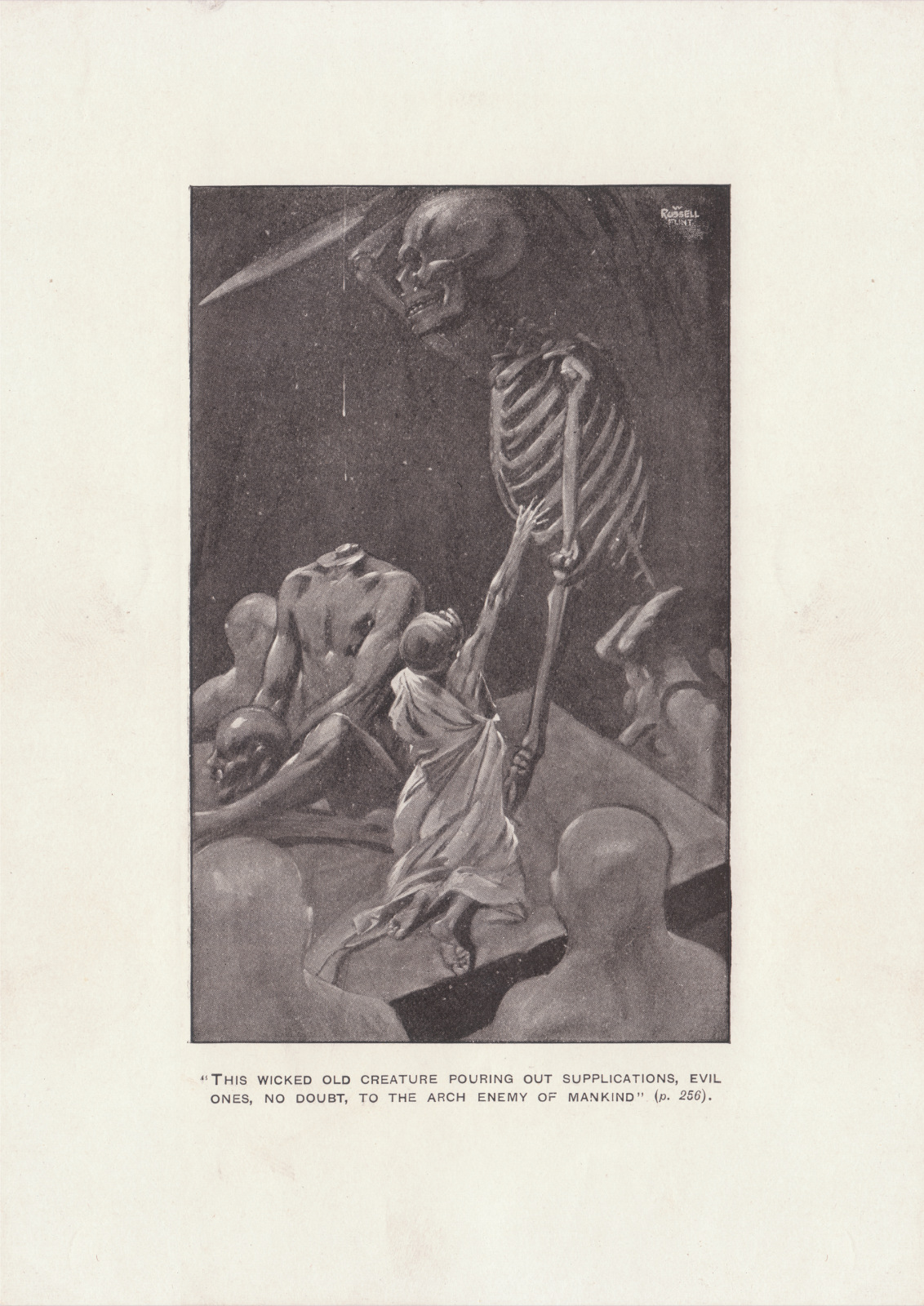 This wicked old creature pouring out supplications, evil ones, no doubt, to the arch enemy of mankind Thiswickedcassell1907