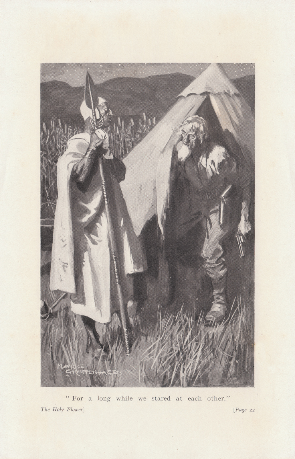 For a long while we stared at each other