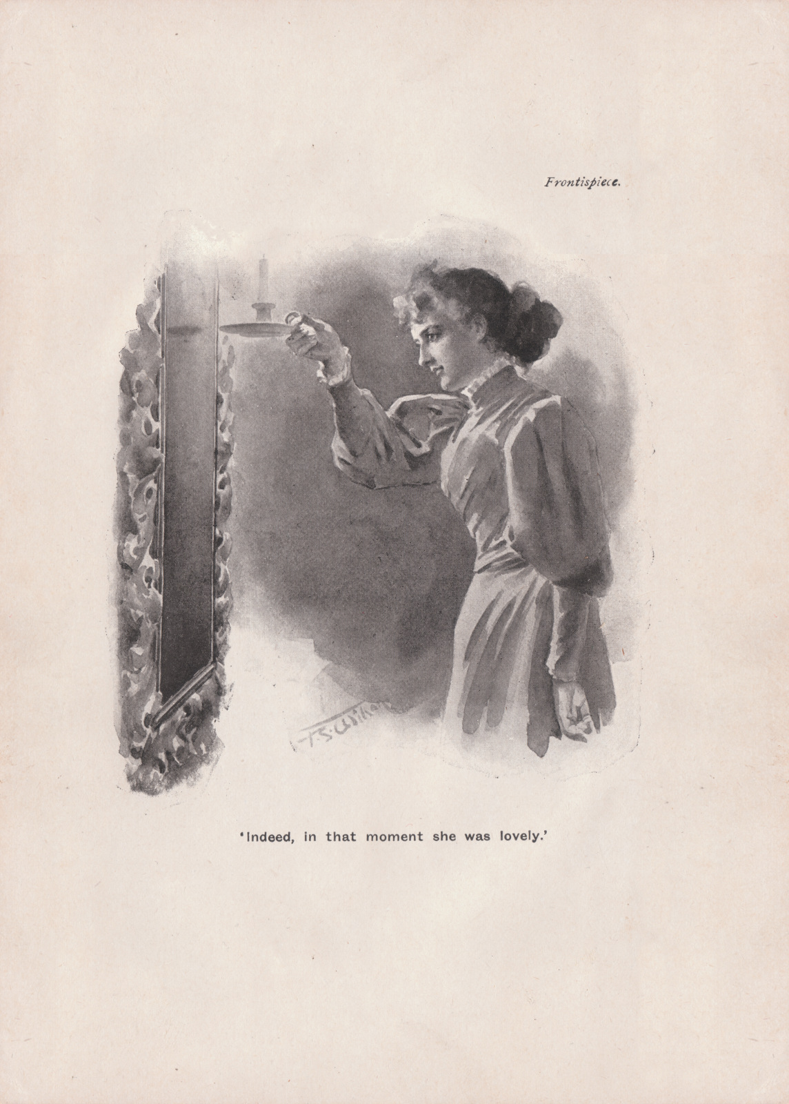 Indeed, in that moment she was lovely.