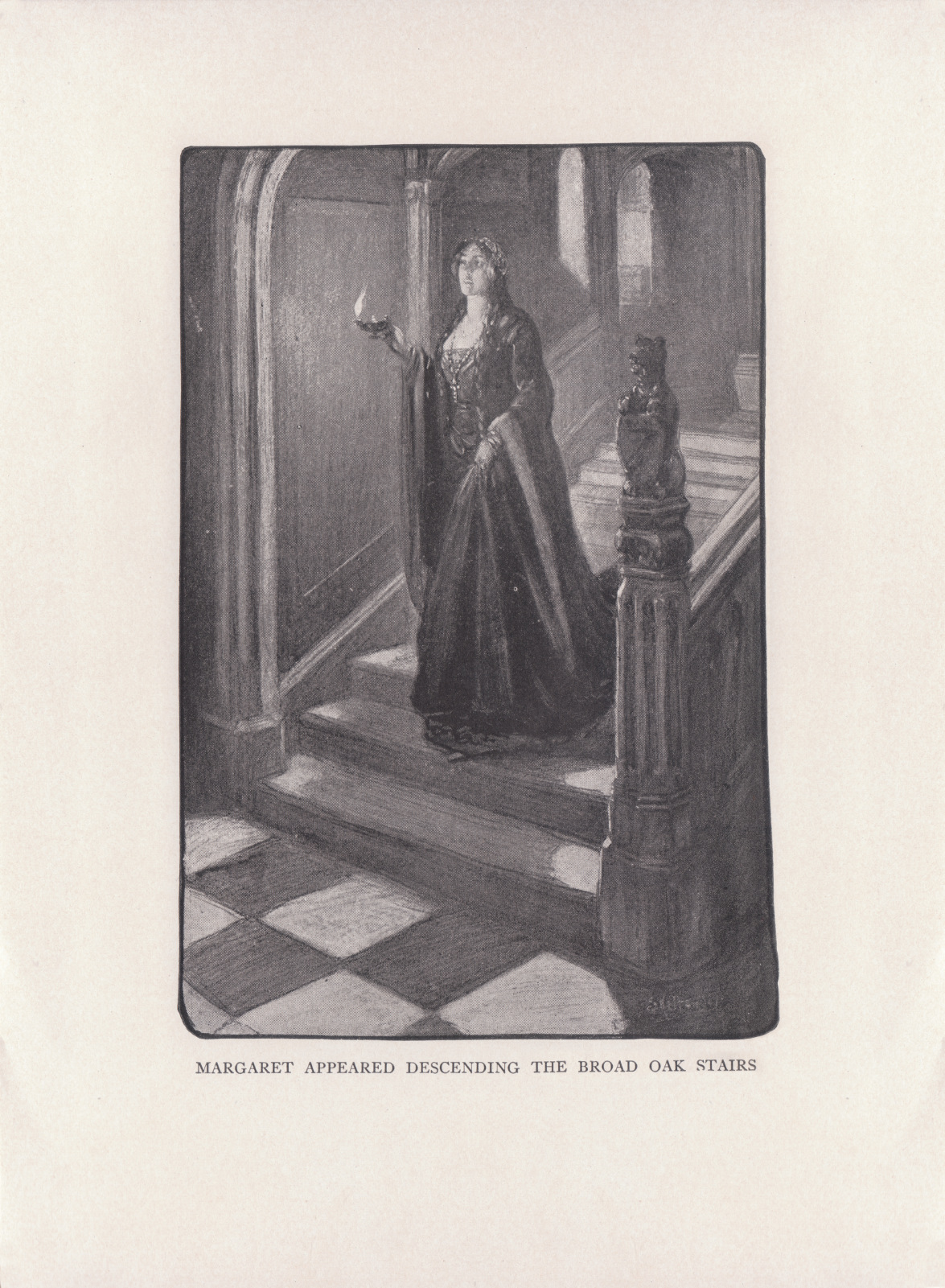 Margaret appeared descending the broad oak stairs Margaretappearednylongmansfrontispiece