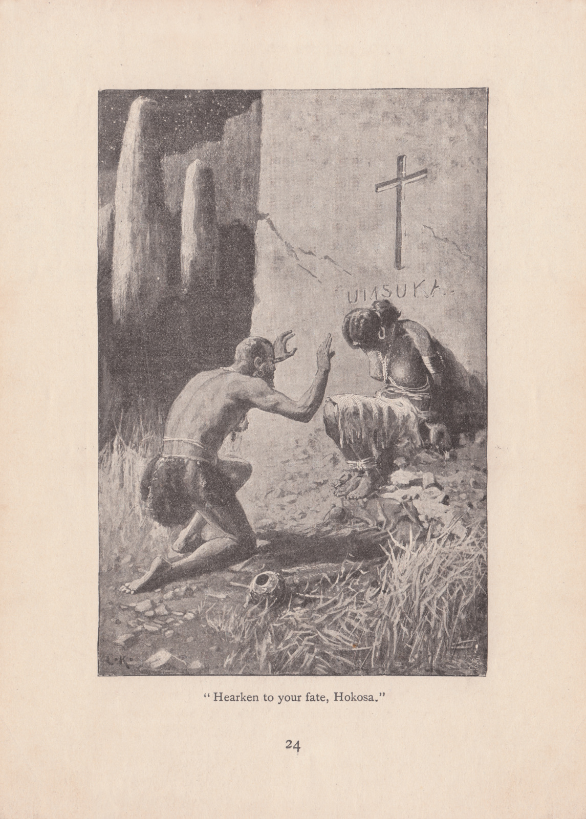 'Hearken to your fate, Hokosa' Hearkentolondonlongmans1900326