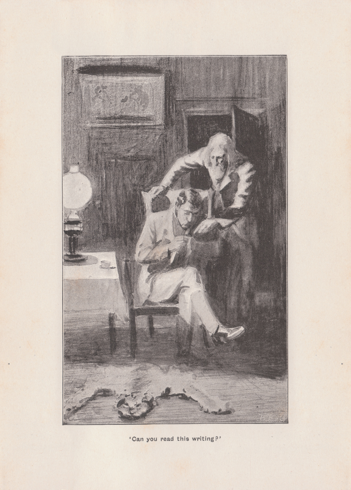 'Can you read this writing?'