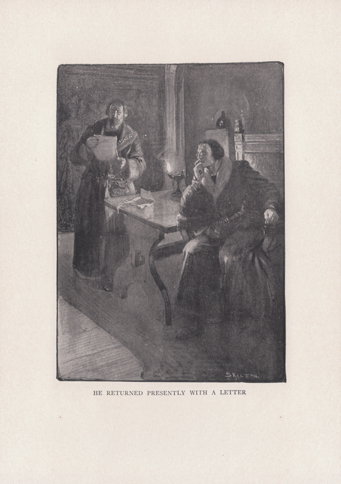 He returned presently with a letter Hereturnednylongmans26