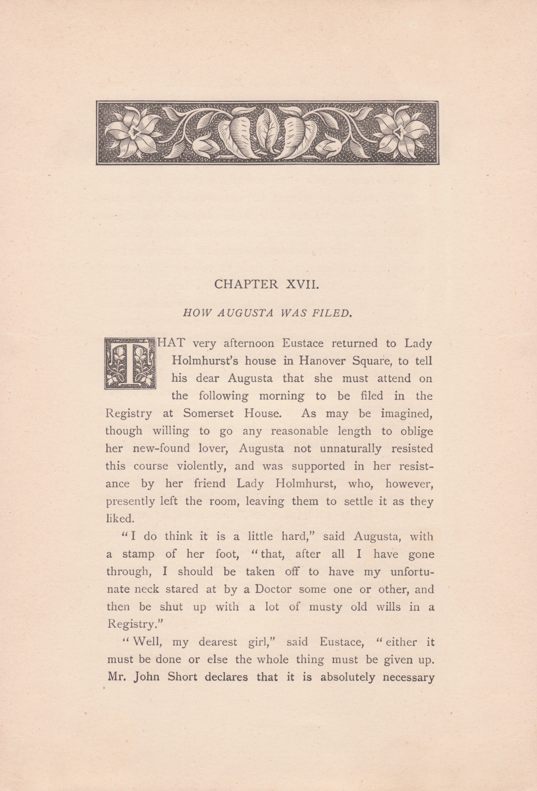 How Augusta was Filed.