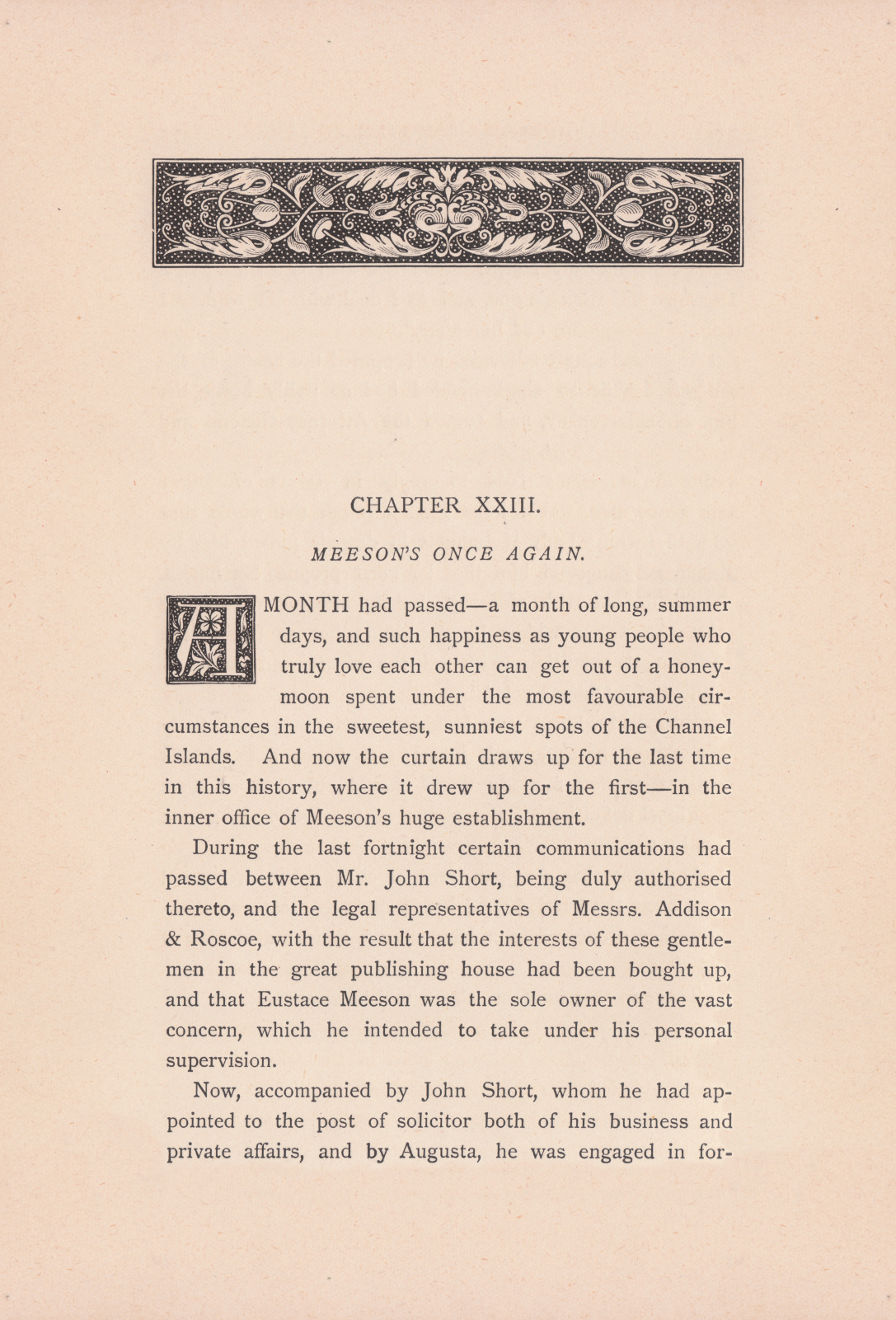 Meeson's Once Again.