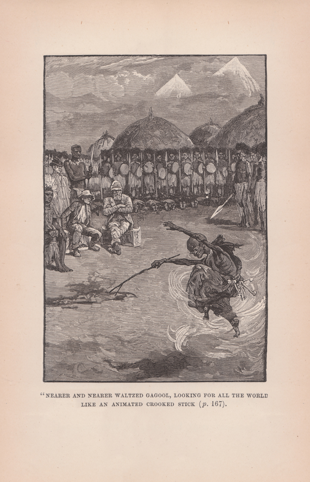 Nearer and nearer waltzed Gagool, looking for all the world like an animated crooked stick Nearerandcassell1888167