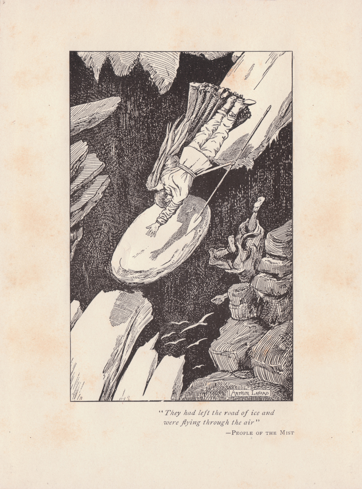 Illustration by Arthur Layard from The People of the Mist