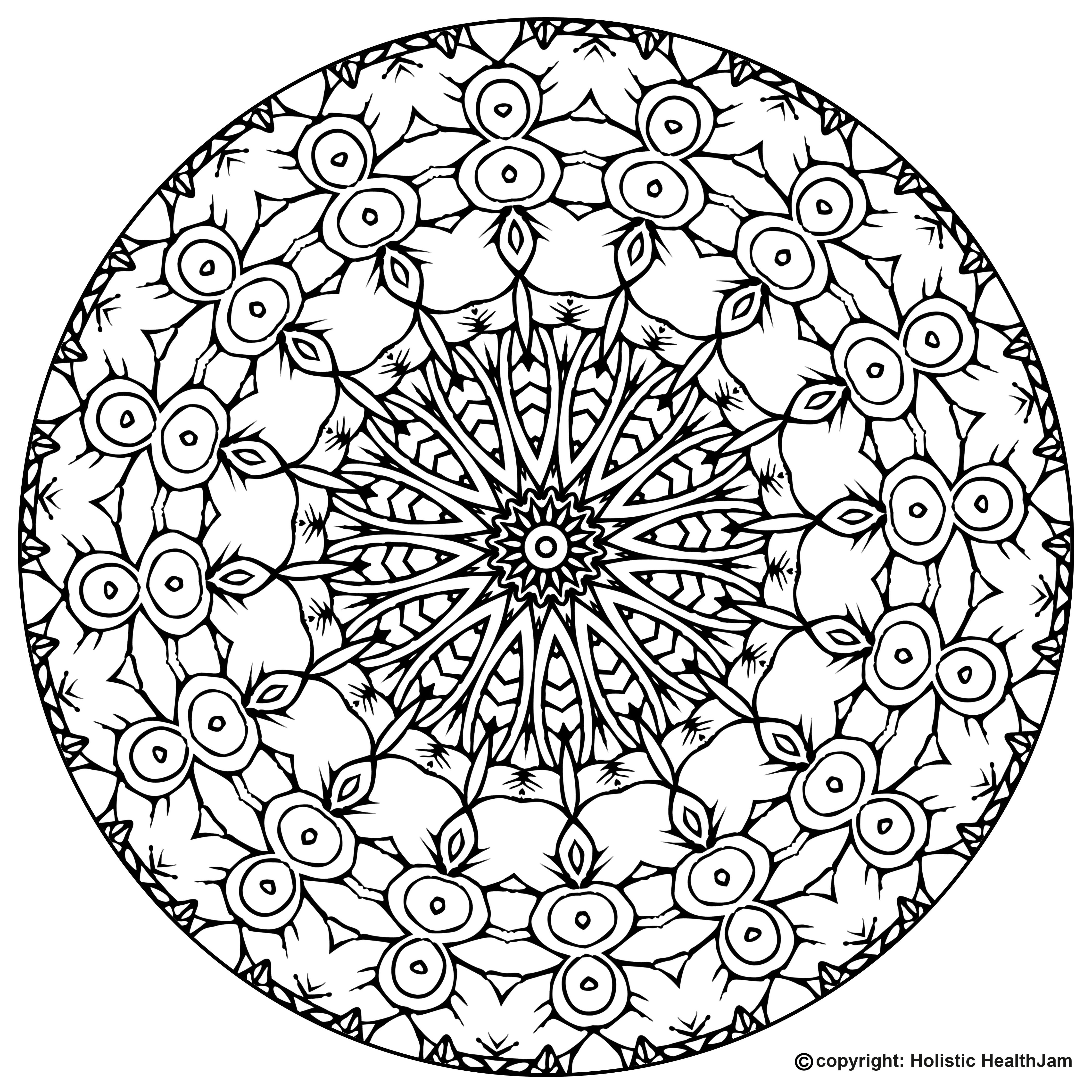 Free Printable Mandala Coloring Book Pages for Adults and Kids