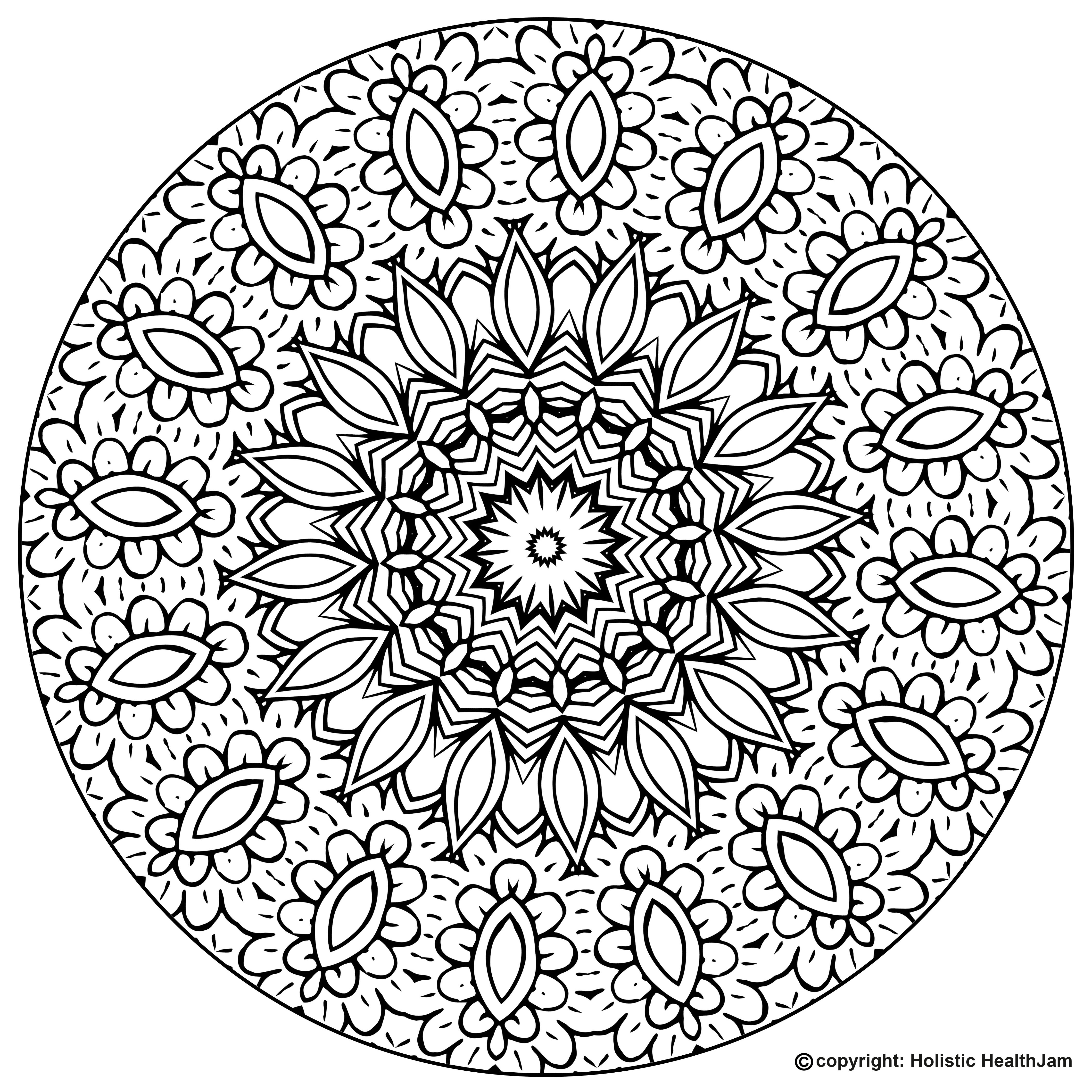 Mandala Printable Coloring Sheets - Printable World Holiday