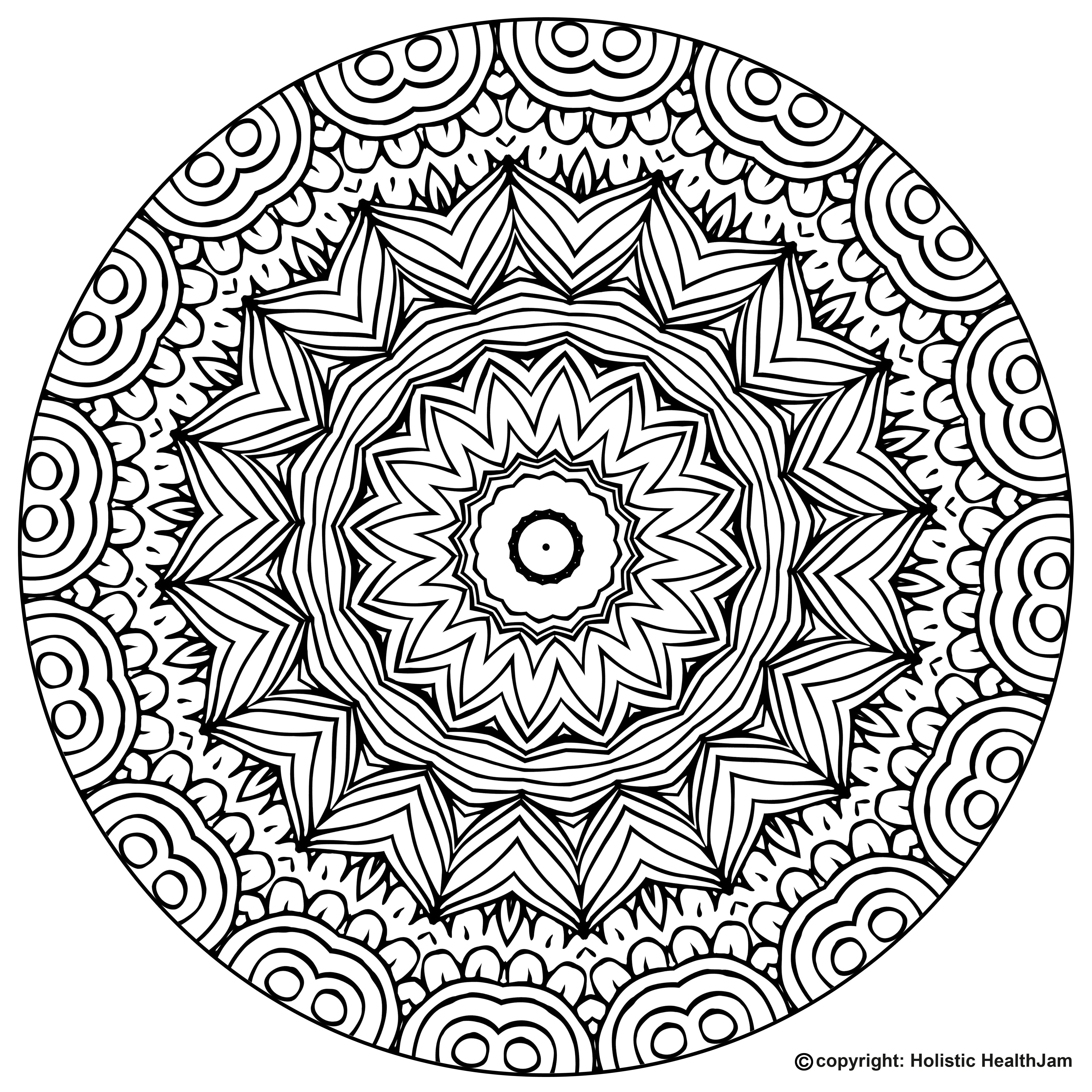 Free Printable Mandala Coloring Book Pages for Adults and Kids