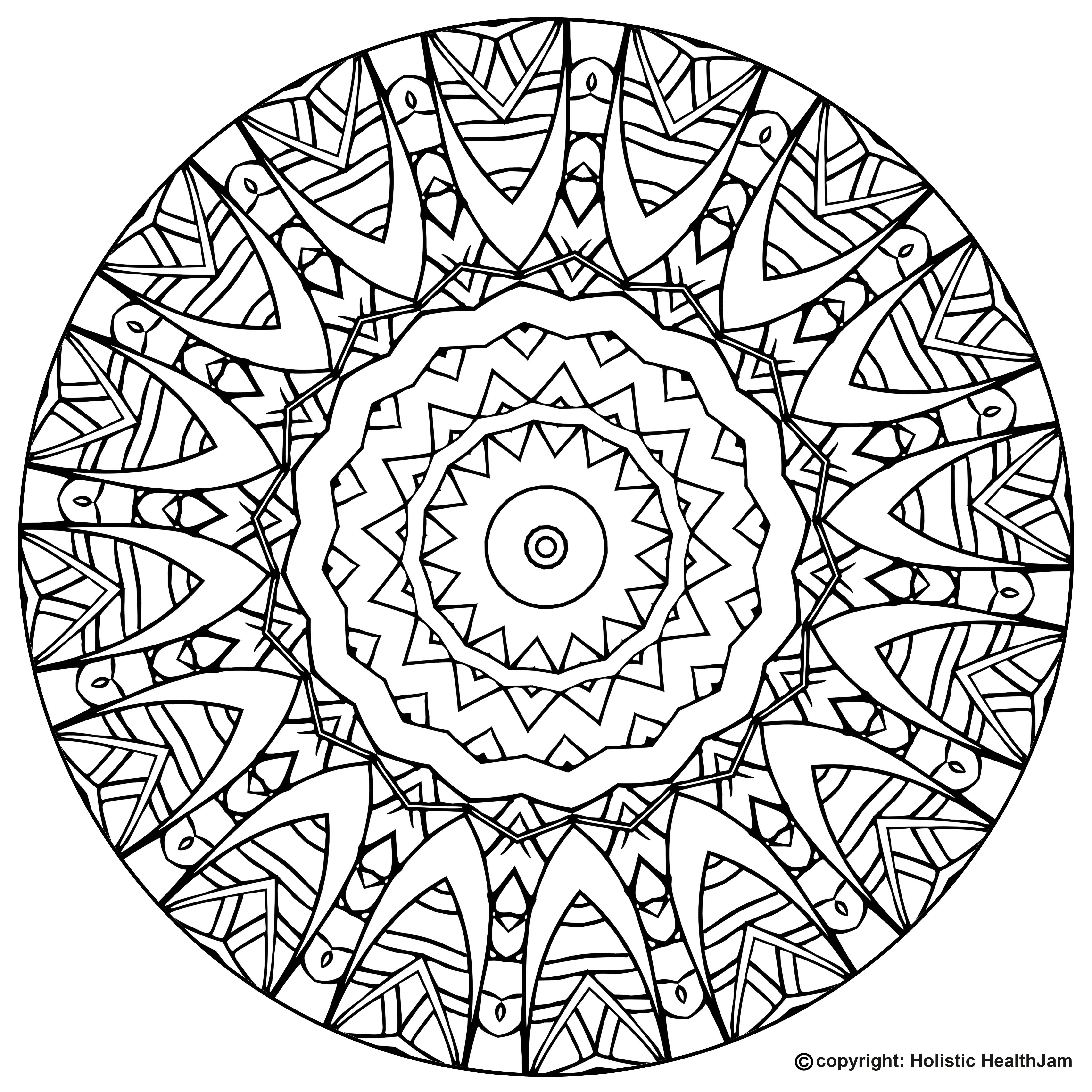 Free Printable Mandala Coloring Book Pages for Adults and Kids