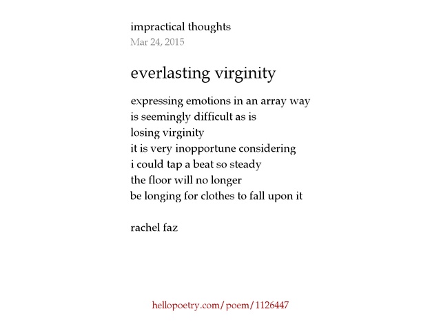 Poem about losing virginity Bad girls club threesome