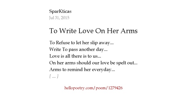 to write love on her arms essay to write love on her arms essay