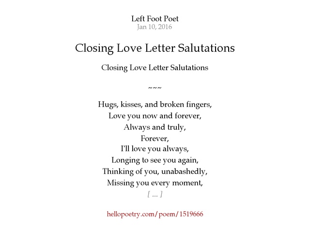 letter closing