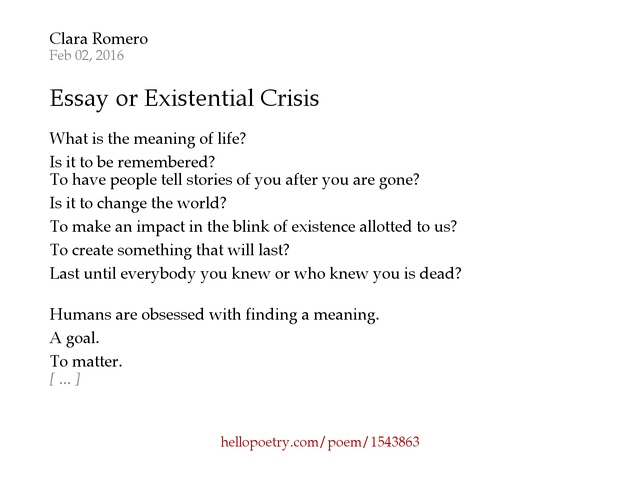meaning of life and poem essay meaning of life and poem essay