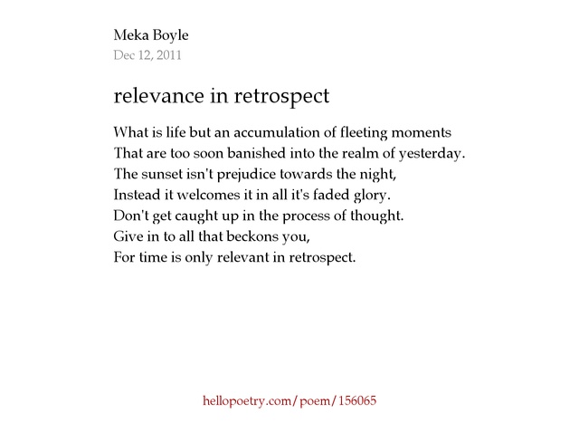 what is retrospect