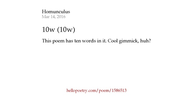 Homunculus - Words Homunculus - Words