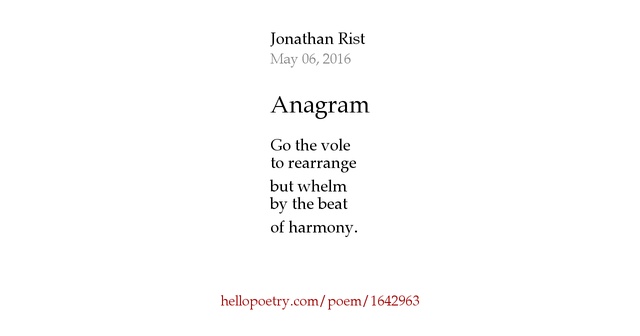 Acrostic words picture