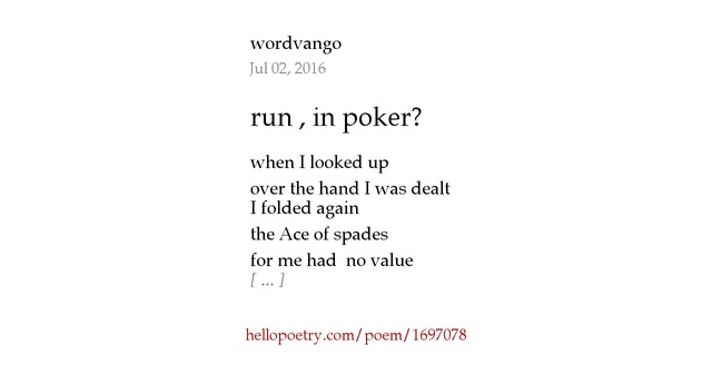 Poem poker