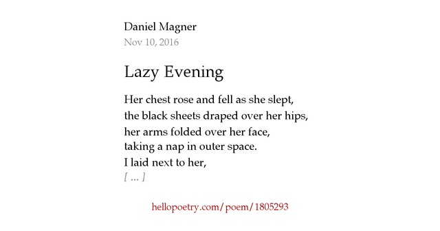 How to write a lazy sonnet image