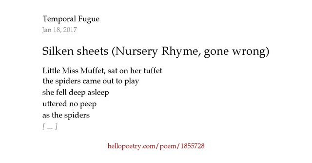 Silken sheets (Nursery Rhyme, gone wrong) by Temporal