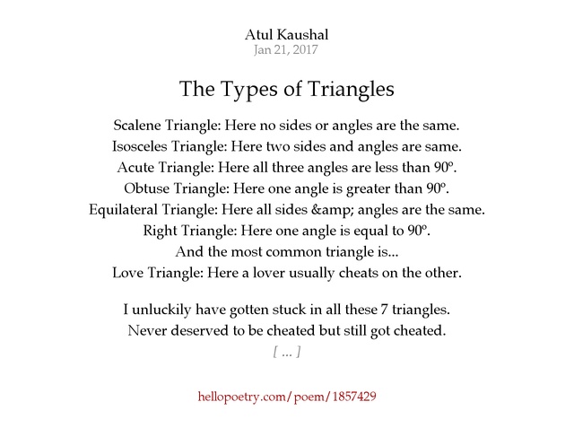 types of triangles