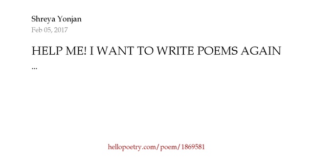 Free help writing a poem image