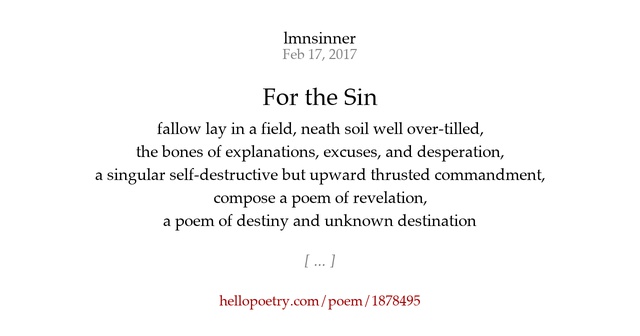 Poker face poetry