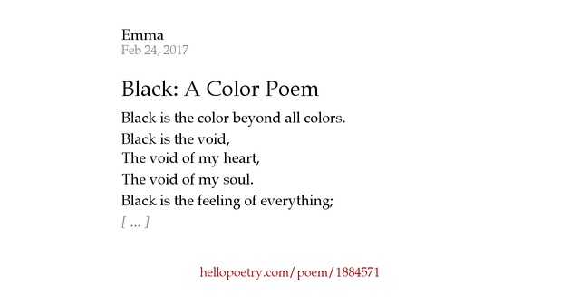 Positive things about black colour image