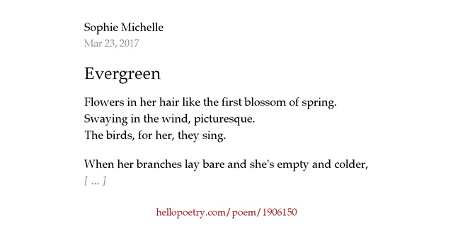 the evergreen poetry Get this from a library the evergreen: a monthly magazine of new and popular tales and poetry. the evergreen poetry Get this from a library the evergreen: a monthly magazine of new and popular tales and poetry.
