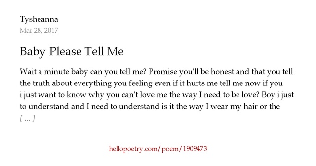 Please be honest with me even if it hurts me poetry essay 06 picture