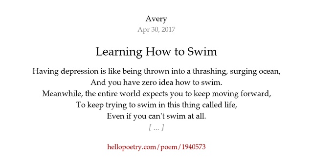 swimming lessons poetry book