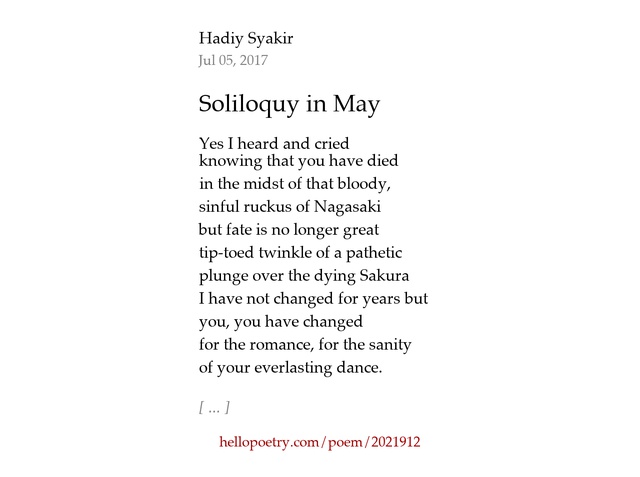 soliloquy poems poems