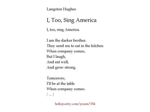 an overview of the poems by langston hughes an overview of the poems by langston hughes