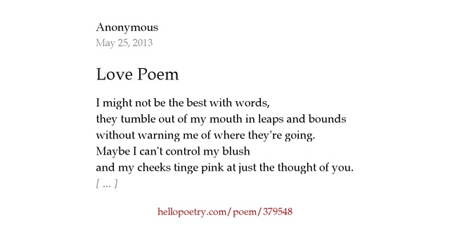 Best anonymous poems picture