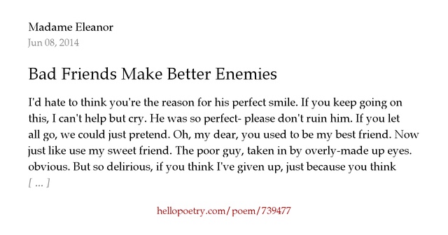 What Makes A Bad Friend