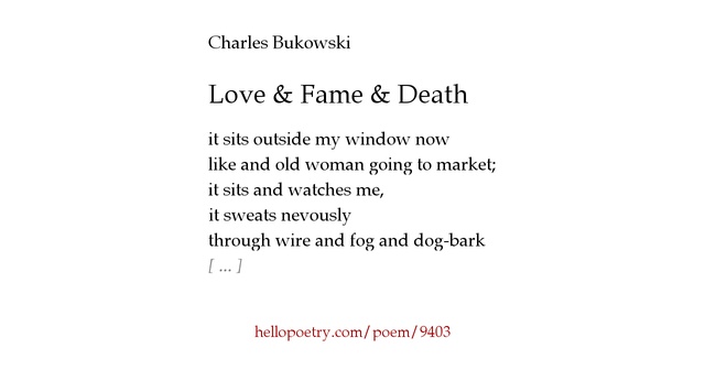 Love fame death essay 07 picture