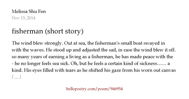 two fishermen essay Over the last two years i have talked to two fishermen who i hold in very high esteem due to their accomplishments in fishing at a young age in writing a story about them. two fishermen essay Over the last two years i have talked to two fishermen who i hold in very high esteem due to their accomplishments in fishing at a young age in writing a story about them.