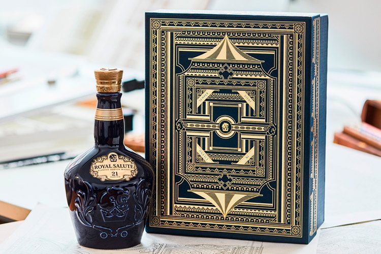 Illustration & Packaging Design Royal Salute Festive Pack