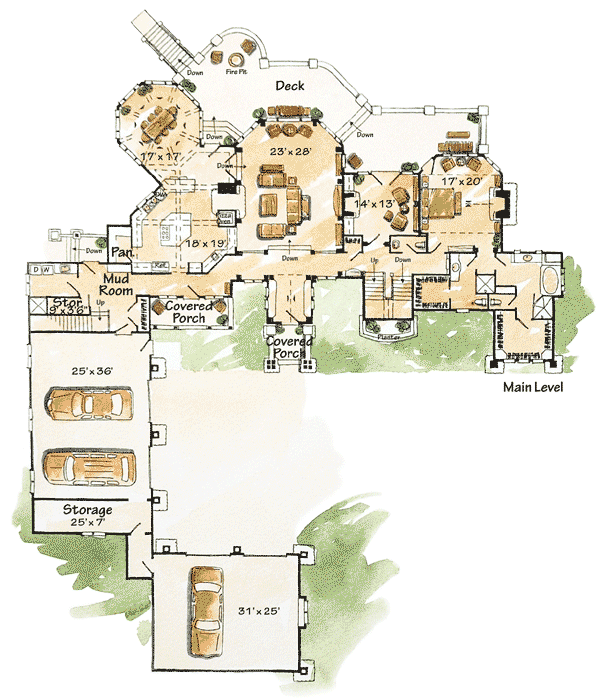 Luxurious Mountain Lodge 11570KN Architectural Designs House Plans